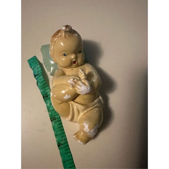 Antique Vintage Chalk ware Baby Figurine Collectible 4.5” Retro - Picture 8 of 9